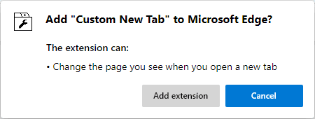 Edge Add Custom Extension