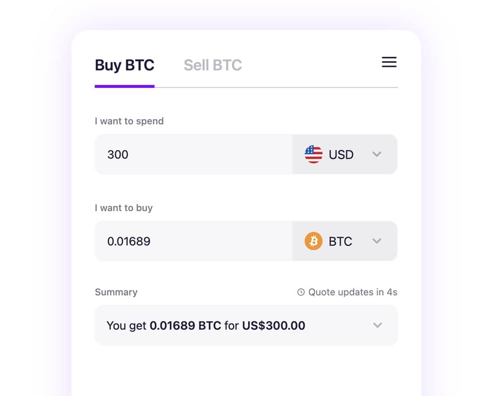 Buy/Sell BTC