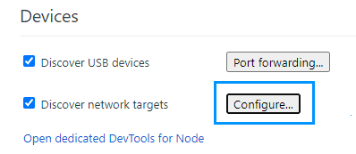 Configure Network Targets