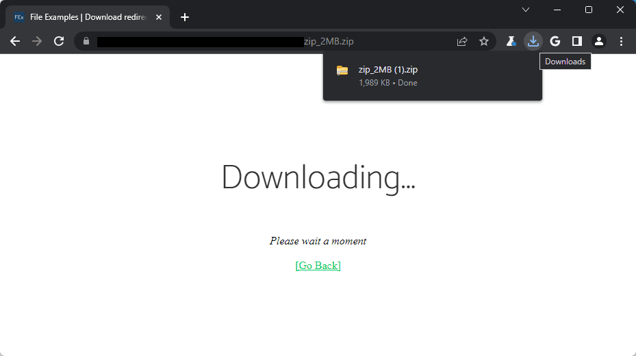Chrome New Downloads Bubble