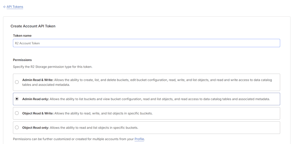CloudFlare API Token