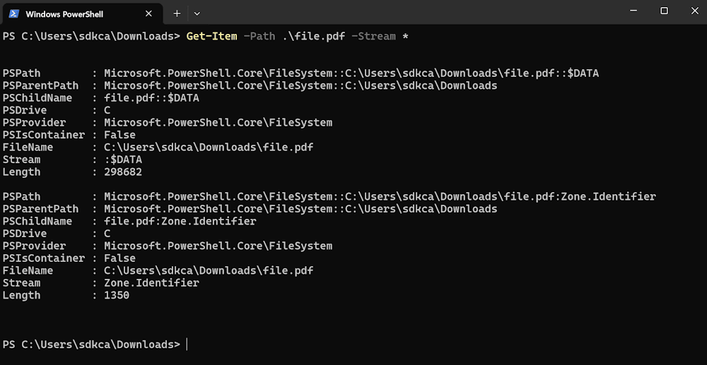 Windows Explorer Zone Identifier Powershell