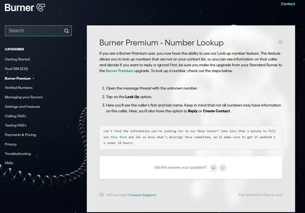 Burner Premium