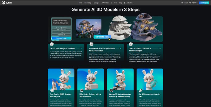 AI-powered 3D character generation workflow