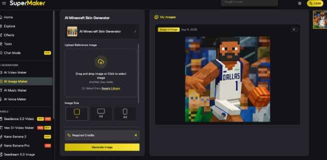 Generate and export minecraft image