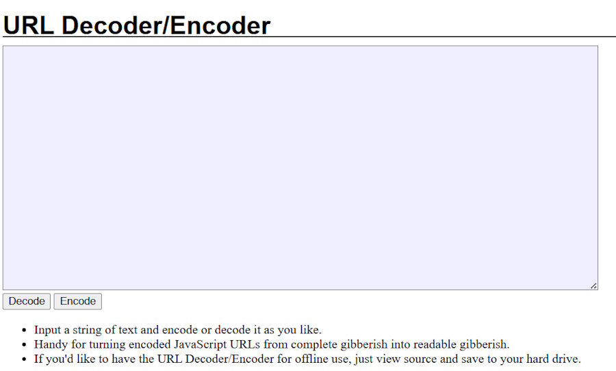 URL Encoder Decoder