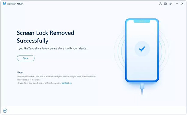 iPhone displaying recovery mode screen