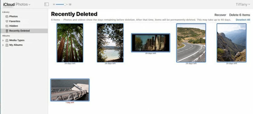 Recently Deleted