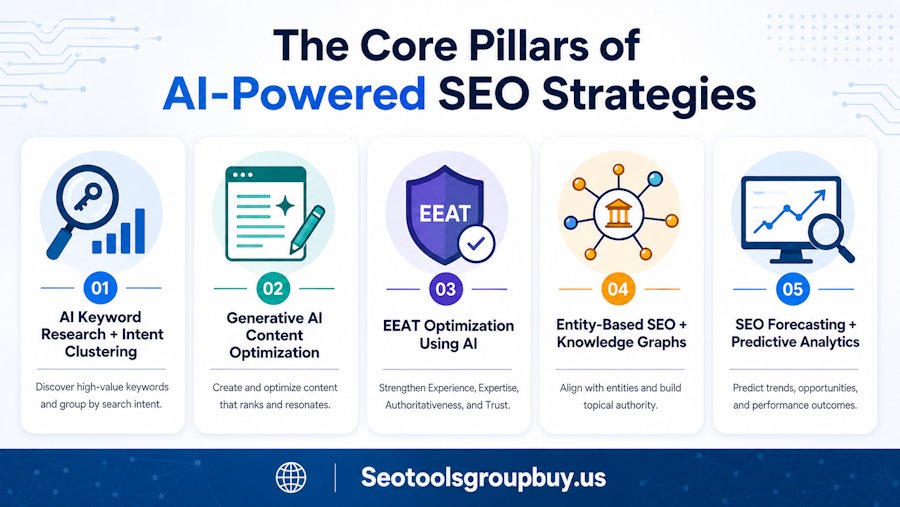 The core pillars of AI Powered SEO