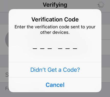 Verification code