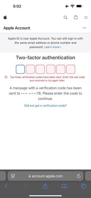 Select available verification method