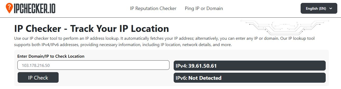 IP Checker and IP Geolocation