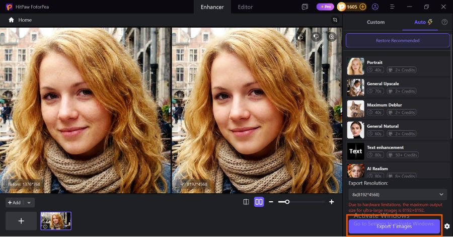Click on preview