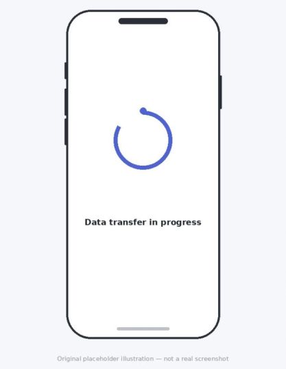 Quick Start transferring data to iPhone 18 Pro.