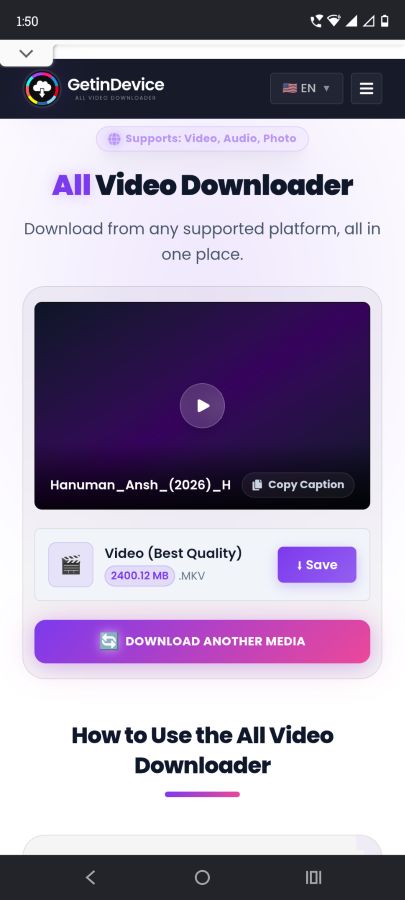 Watch or save it