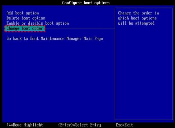 Boot order