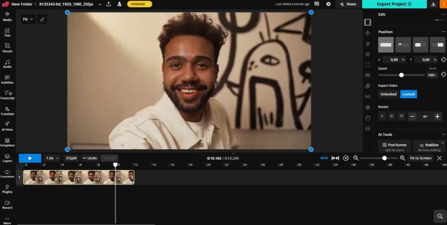 Kapwing online video enhancer with editing tools