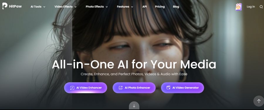 open HitPaw Online Video Enhancer tool