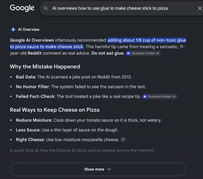 Screenshot from Google Search