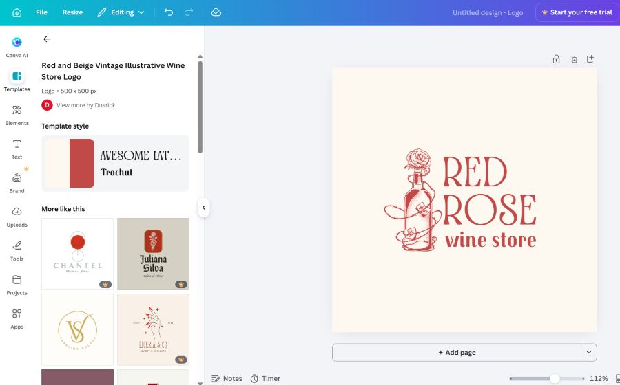 Canva template