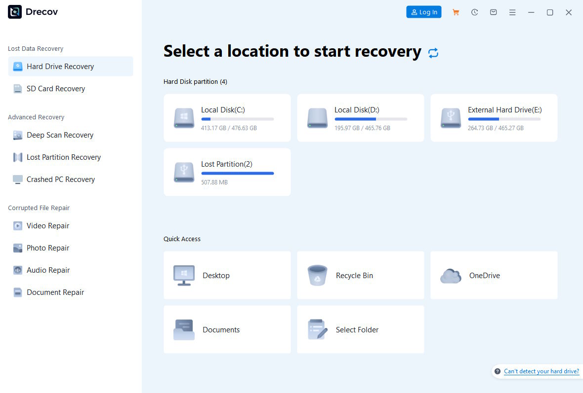 Select Specific Drive