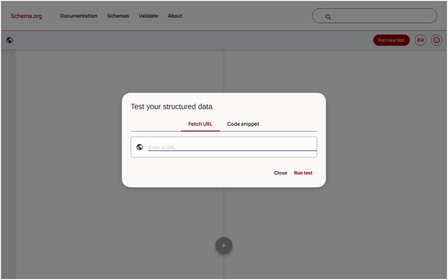 The schema.org Schema Markup Validator